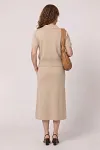 Short Sleeve Knitwear, Button-Up Midi Skirt, Guangzhou Garment Factory, Mature Women Fashion (30-60), Smart Casual Knit Set