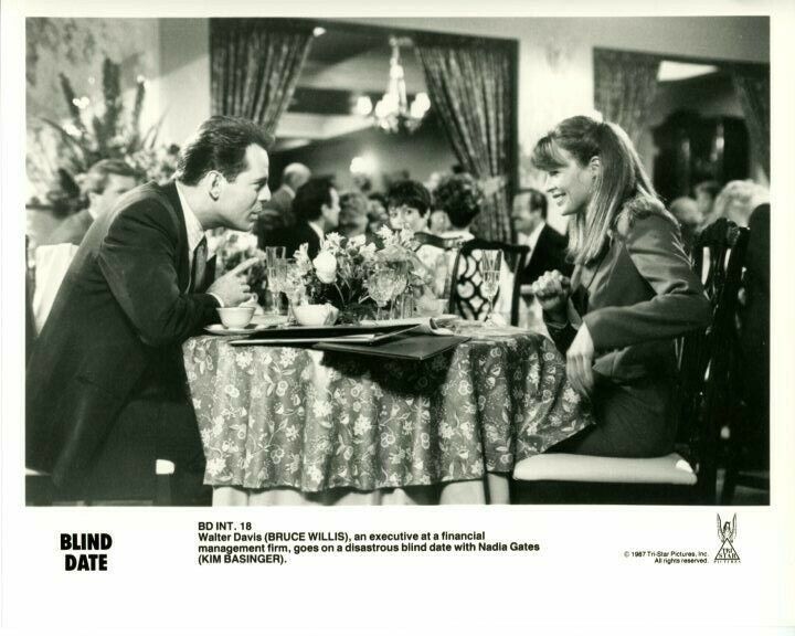 Bruce Willis Kim Basinger Blind Date Original Press 8X10 Photo Poster painting