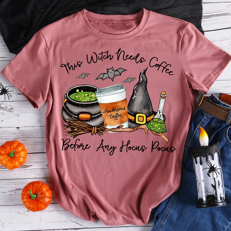 Funny Halloween Hocus Pocus T-Shirt-06885