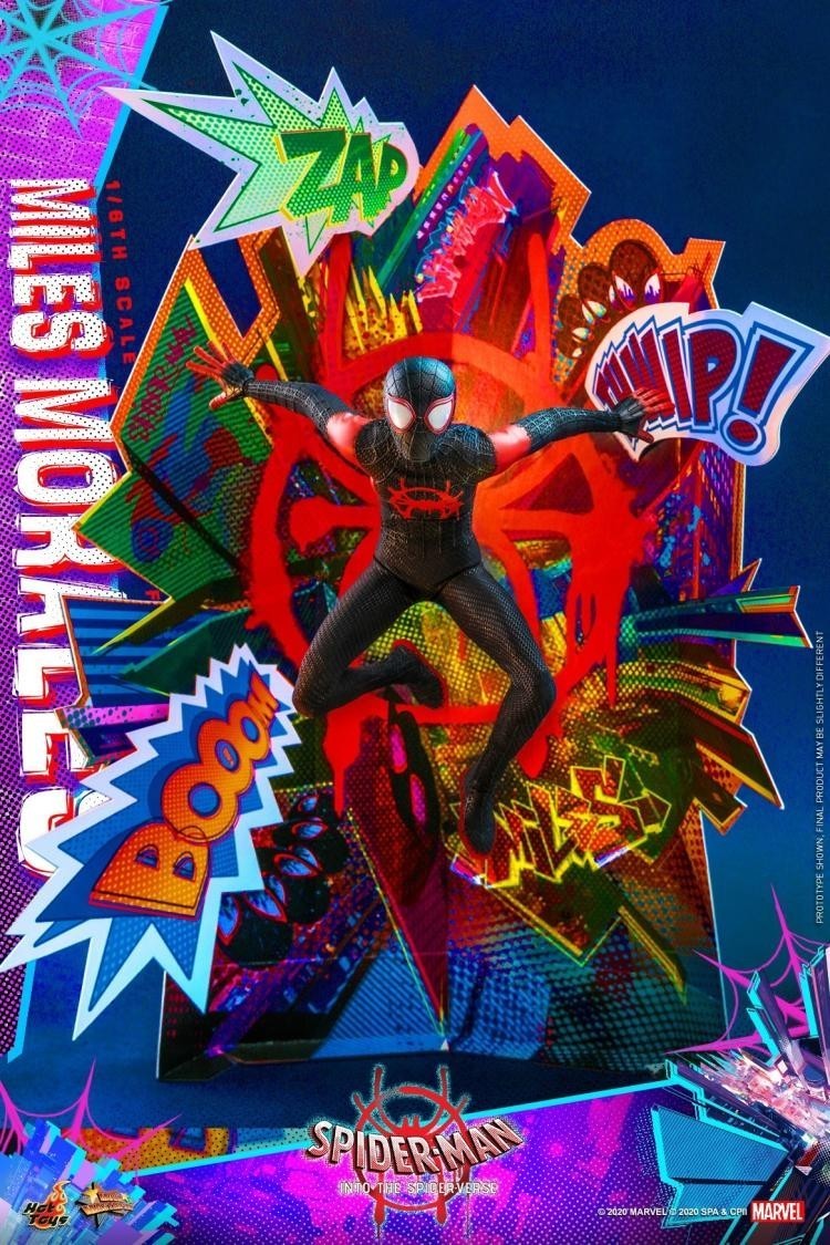 【IN STOCK】Hottoys MMS567 Spider-Man Into the Spider-Verse Miles Morales 1/6 Action Figure-