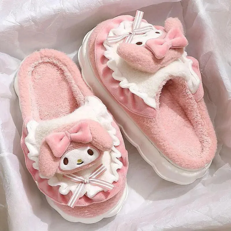 Brownm Kitty Slippers