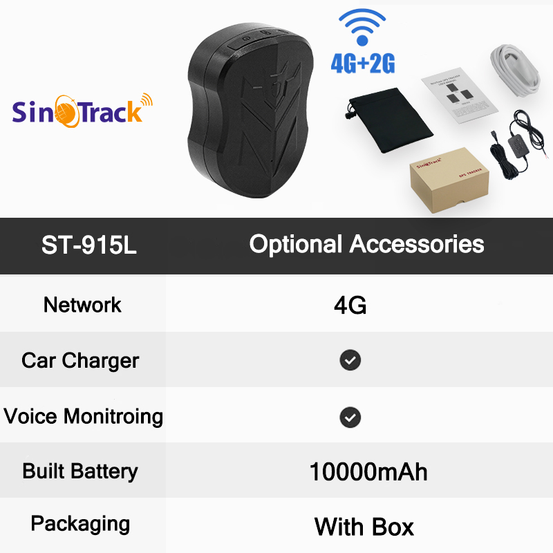 4G GPS Tracker ST-915 Vehicle Locator Magnet Long Standby Real Time Position Free online Tracking APP Device