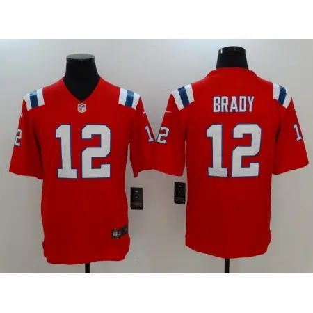 Men's New England Patriots #12 Tom Brady  Red Vapor Untouchable Limited Stitched NFL Jersey