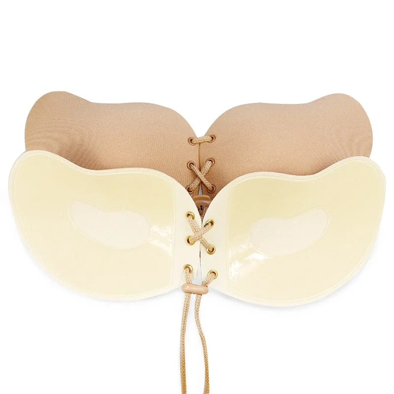 Silicone Push Up Bra Self Adhesive Strapless Invisible Bra Sexy Nipple Cover Reusable Lift Up Lingerie Women&rsquo;s Sticky Bra