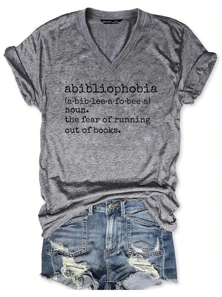 Bestdealfriday Abibliophobia A Fear Of Running Out Of Books Shirt