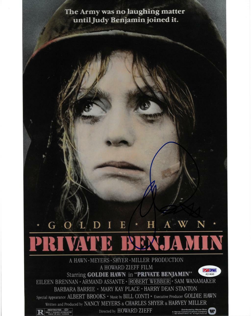 Goldie Hawn Signed Private Benjamin Autographed 11x14 Photo Poster painting PSA/DNA #AD14649