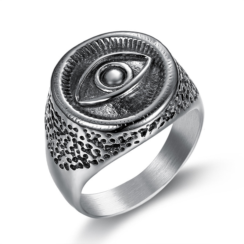 Ancient Egyptian Culture Eye Eye Of Horus Titanium Steel Men's Ring