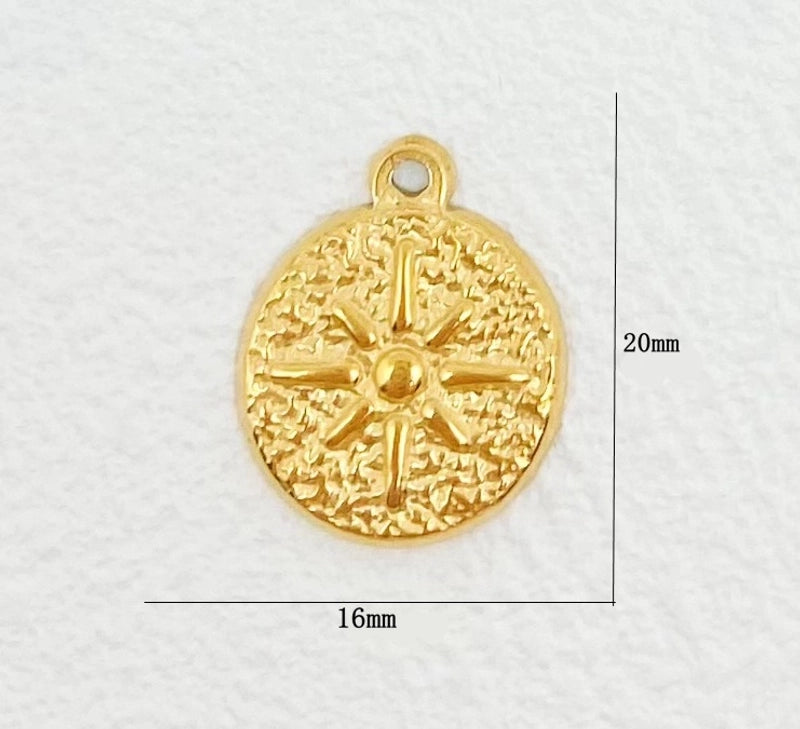 1 Piece 304 Stainless Steel Solid Color Jewelry Accessories Pendant