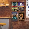 4PCS Route 66 Roadtrip - Metal Tin Signs Set(8*12Inch/12*16Inch) - Garage