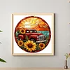 Diamond Painting -DIY Round Drill Sunflower Car