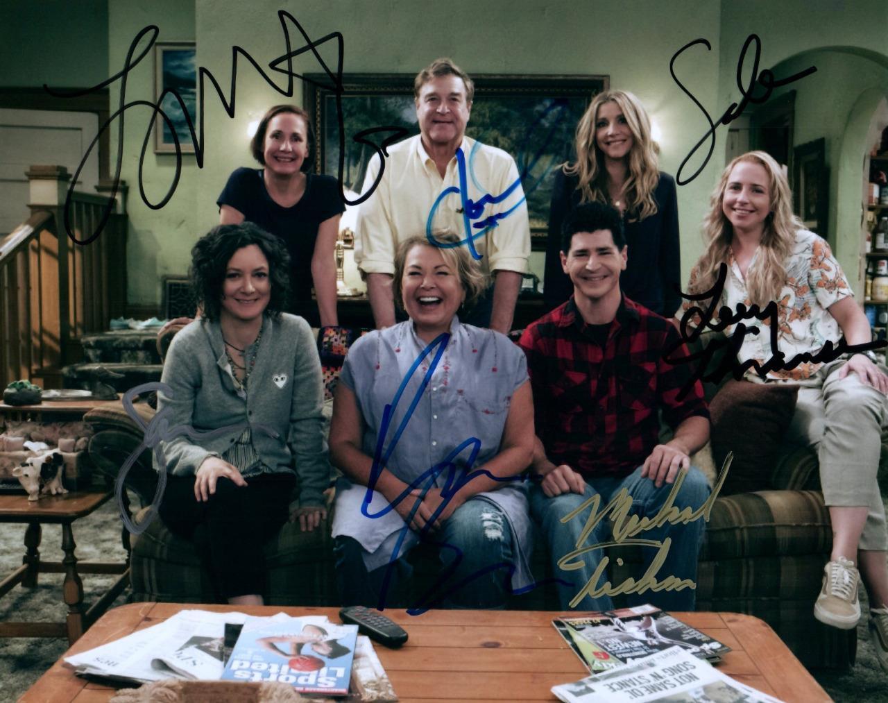 Roseanne Barr Metcalf Goodman +4 8x10 Signed Autographed Photo Poster painting Picture with COA