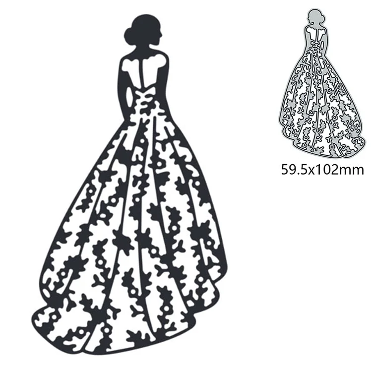 Charming Bride Metal Cutting Dies For DIY Scrapbook Cutting Die Paper Cards Embossed Decorative Craft Die Cut New