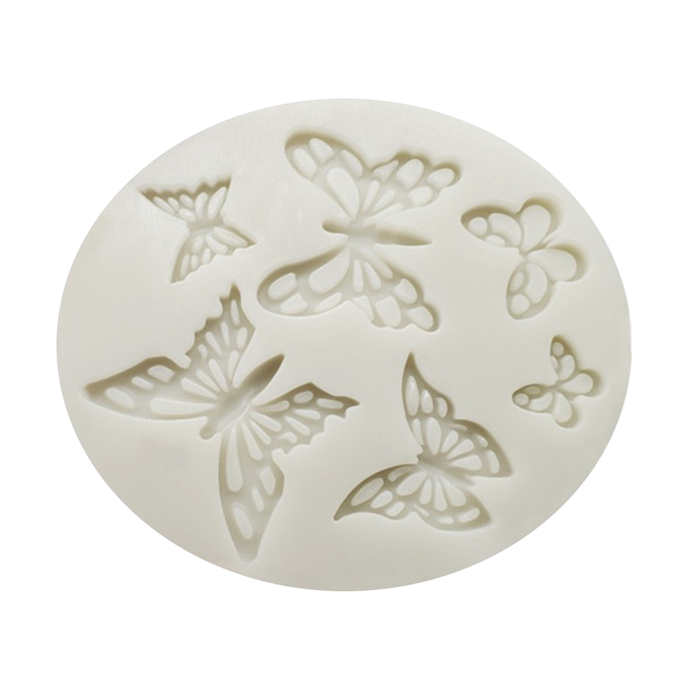 

6-Cavity Butterfly Cake Molds Silicone Fondant Moulds Pastry Baking Tray, 501 Original