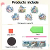 6Pcs Diamond Painting Acrylic Flower Bird Fridge Magnet