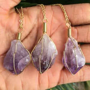 Raw Amethyst Necklace - Chakra Zulu