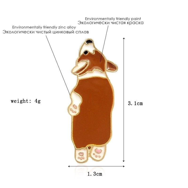 Minimalist Pin Animal Alloy Stoving Varnish Unisex Brooches