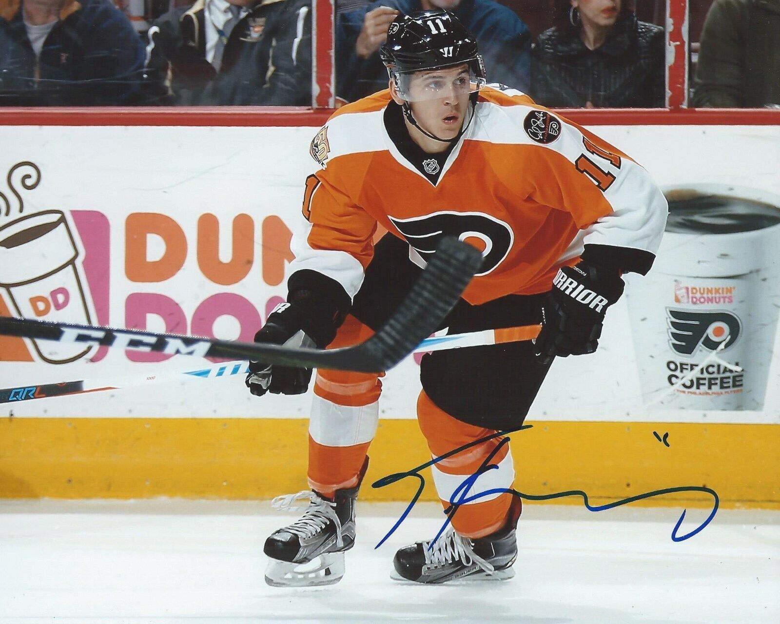 Travis Konecny Signed 8x10 Photo Poster painting Philadelphia Flyers Autographed COA C