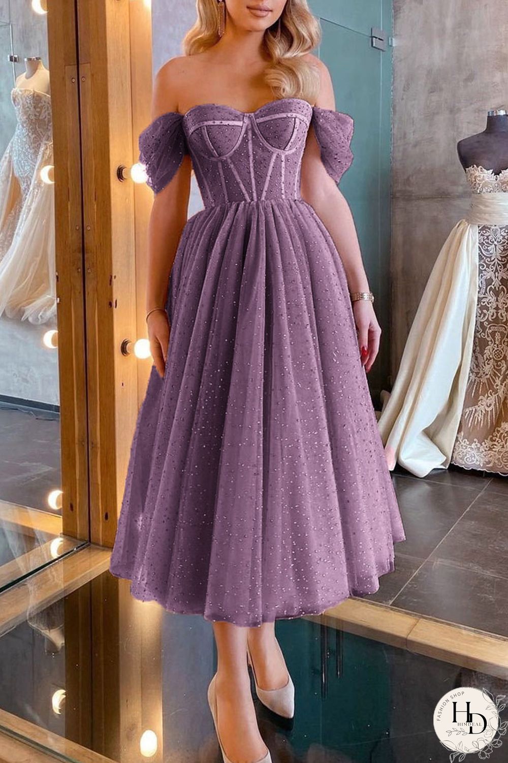 Apricot Sexy Elegant Solid Split Joint Strapless Evening Dress Dresses