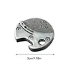 Stainless Steel Mini Compact Bottle Opener & EDC Cutter Multifunctional Bottle Opener Keychain Tool Small Pocket Knife for Packages Camping DIY & Everyday Carry Gear