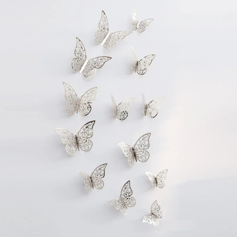 butterfly stickers 3d wall pegatinas de pared adesivo wedding home decor decoration muraux bedroom pegatinas aesthetic papel
