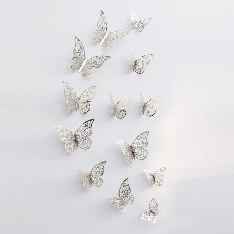 butterfly stickers 3d wall pegatinas de pared adesivo wedding home decor decoration muraux bedroom pegatinas aesthetic papel