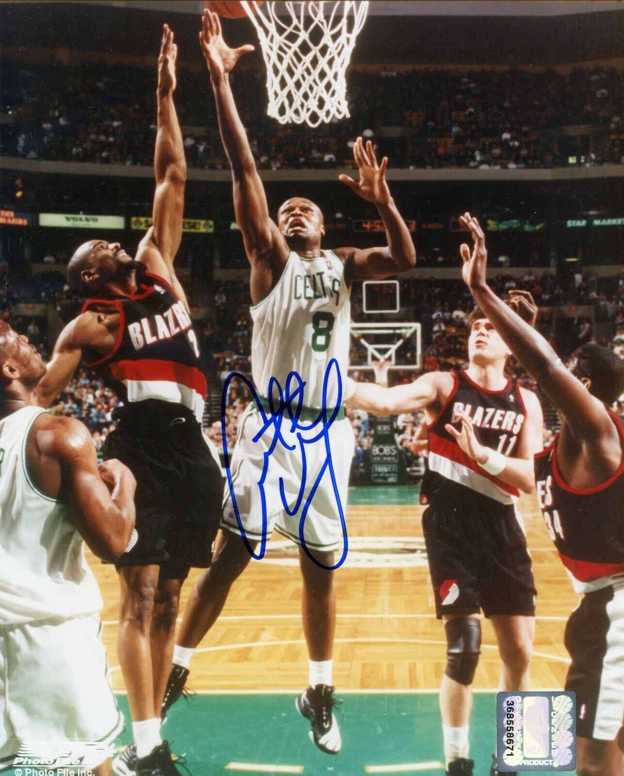 Antoine Walker Boston Celtics Signed Autographed 8x10 Glossy Photo Poster painting COA