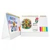 Flowers DIY 12-Month Diamond Art Desk Calendar Creative Design