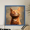 Cat-18CT Stamped Cross Stitch Kit(20x20cm)