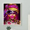 Fille - perceuse ronde peinture diamant - 40*50cm