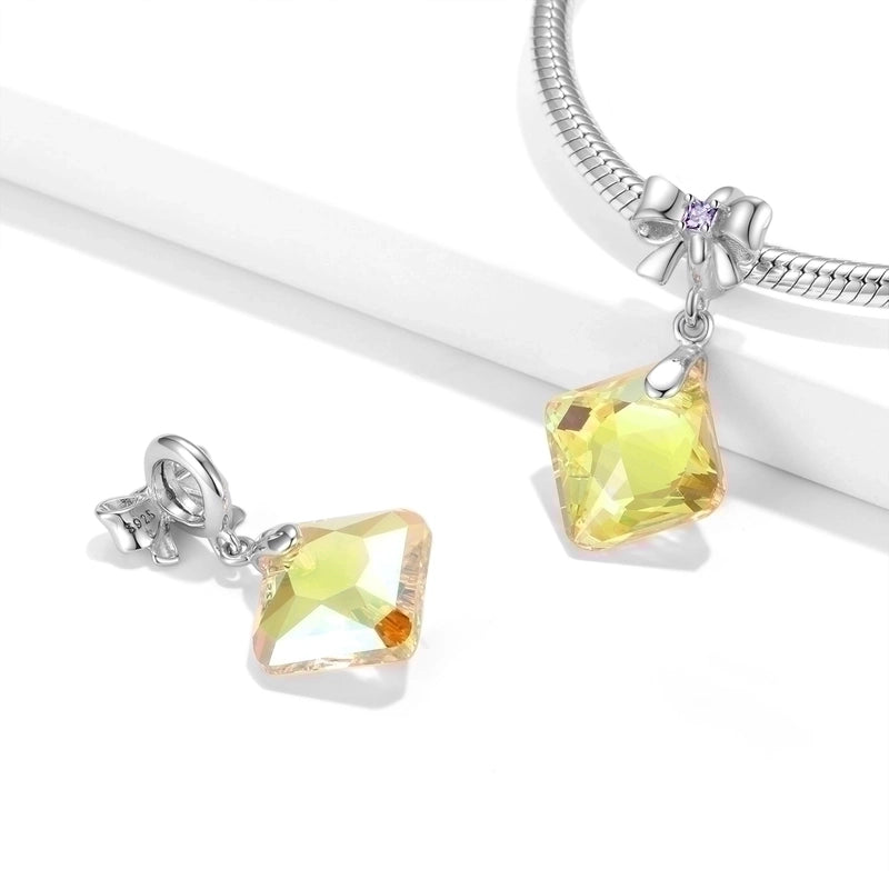 1 Piece 925 Sterling Silver Artificial Crystal Zircon Star Heart Shape Jewelry Accessories