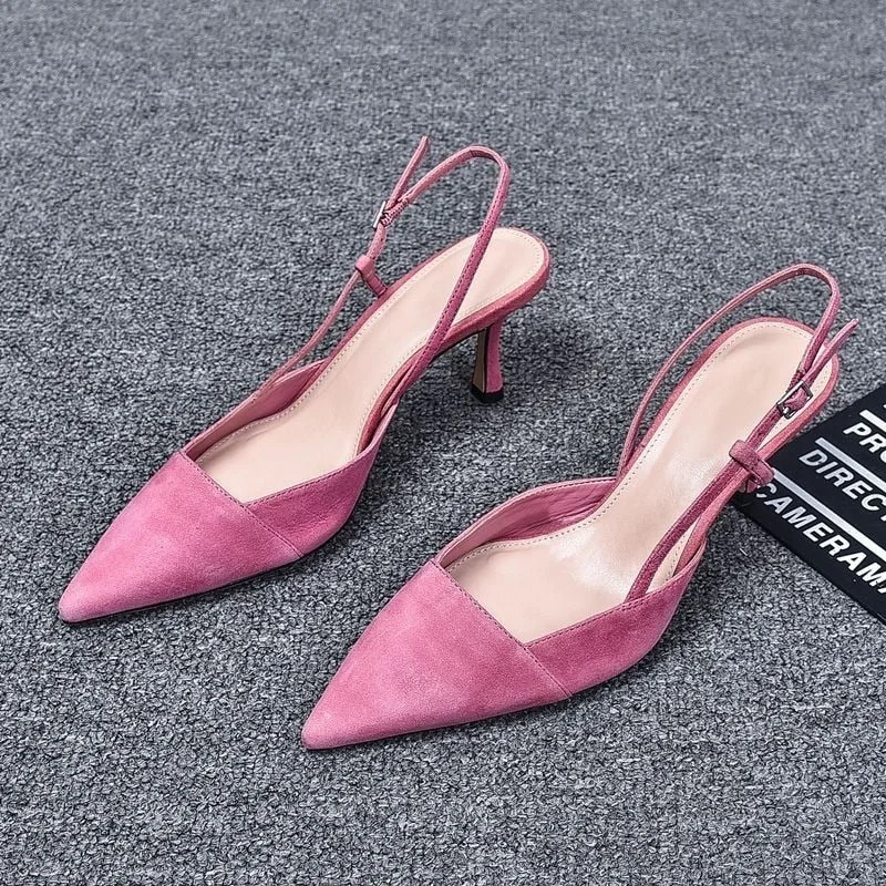  2022 Sandals for Women High Heels Luxury Pumps Pointed Roman Open Toe PU Designer Shoe