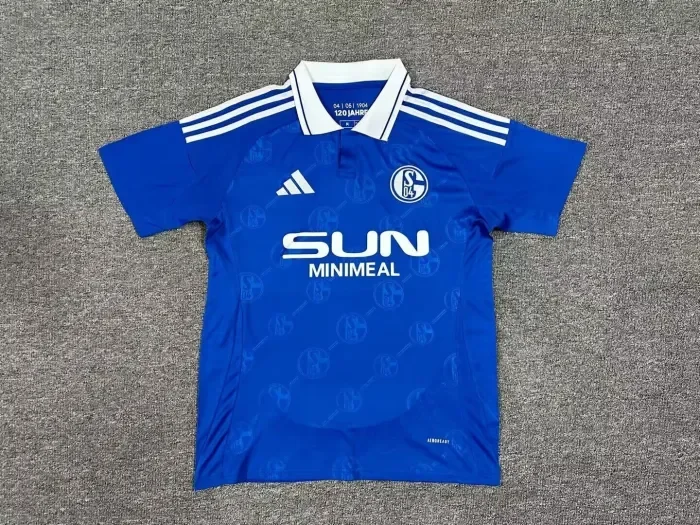 Fan Version 2024-2025 Schalke 04 Home Soccer Jersey Football Shirt