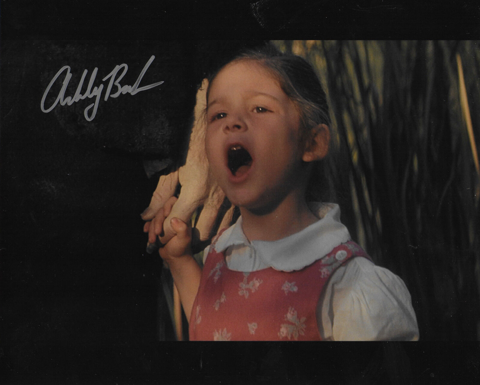 Ashley Bank Original Autographed 8X10 Photo Poster painting - Monster Squad