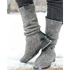 Comfortable Low Heel Suede Boots