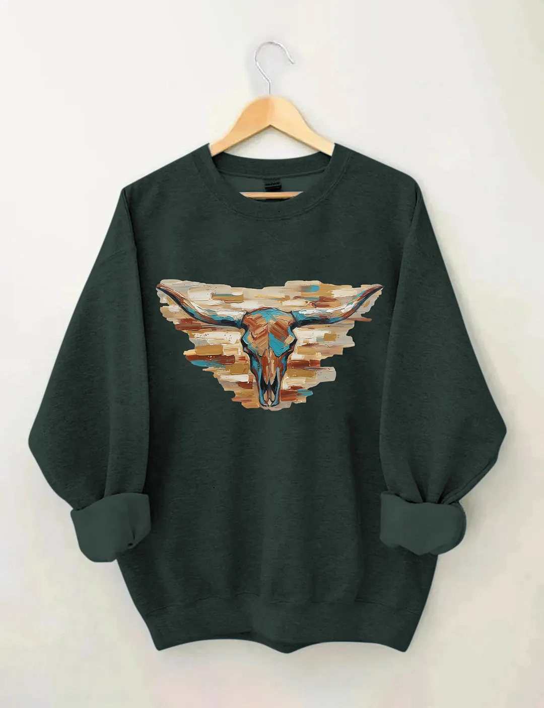 Longhorn Cow Sweatshirt