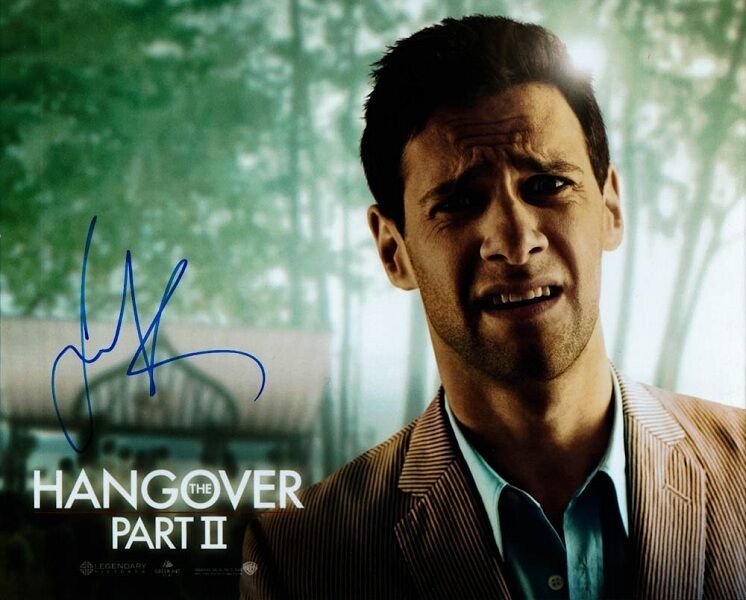 JUSTIN BARTHA In-person Signed Photo Poster painting - National Treasure / Hangover