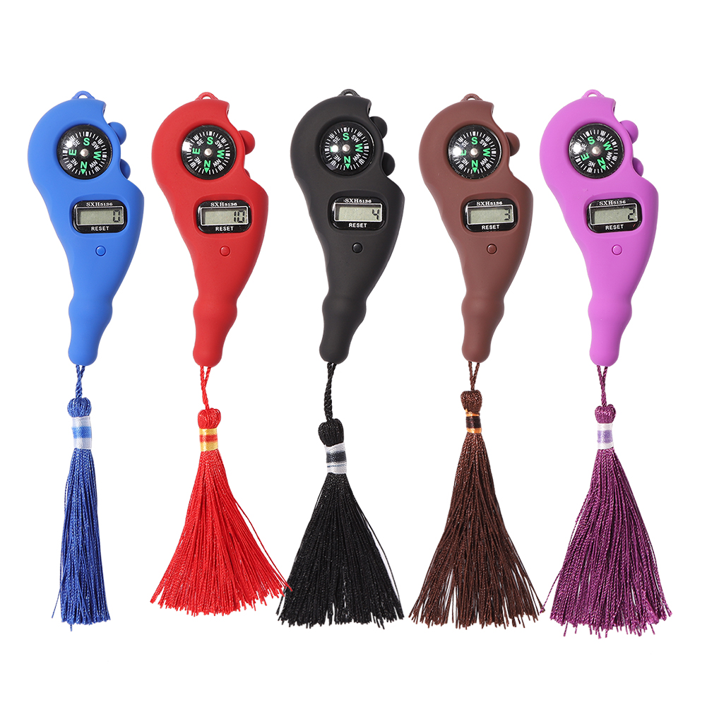 

2026P Tassel Meditation Electronic Rosary Beads Tally Counter with Compass, Blue, 501 Original