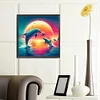 (40*40cm)Dolphin - Full Round Drill Diamond Painting