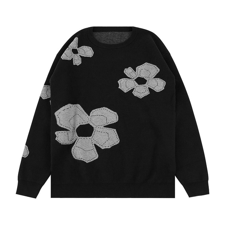 Men's Round Neck Long Sleeve Sweater Men's Autumn Simplicity Jacquard Sweater Coat Large Size Loose Men Sweaters