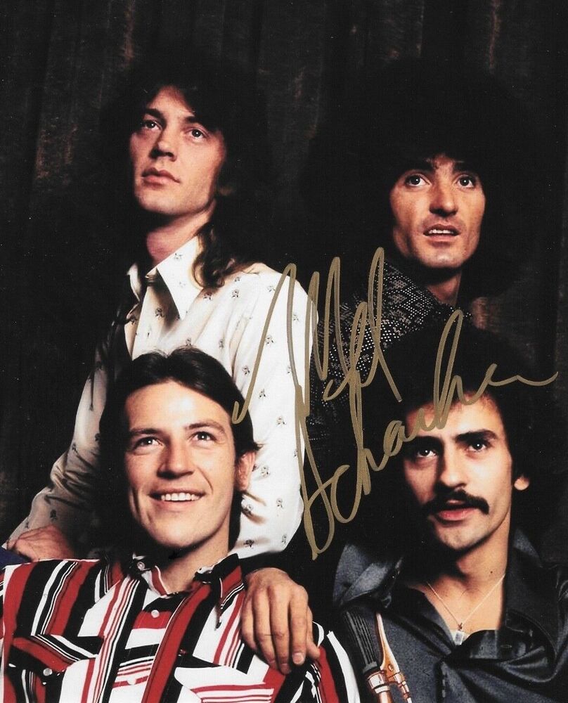 * MEL SCHACHER * signed 8x10 Photo Poster painting * GRAND FUNK RAILROAD * PROOF * 19