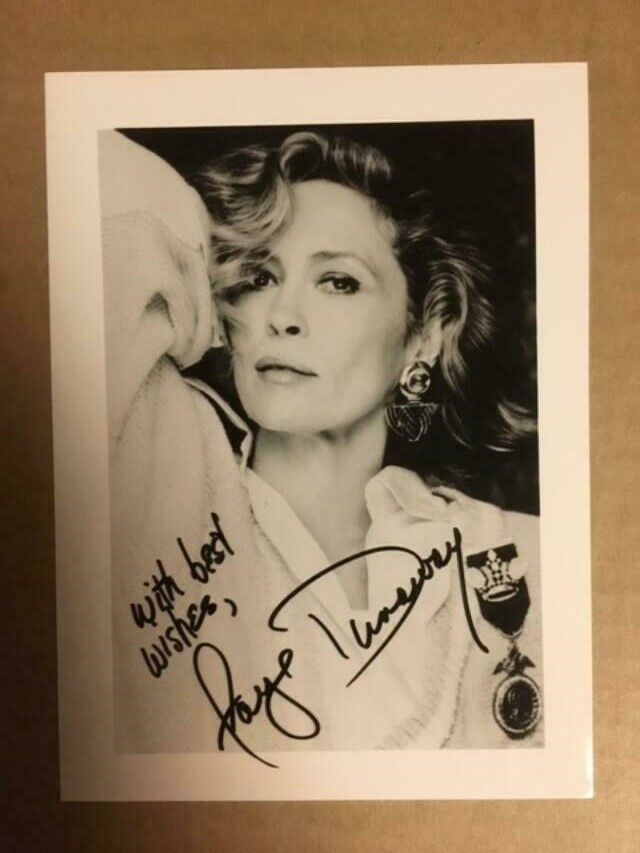 Faye Dunaway Actress Boldly Signed 5x7 Lovely Photo Poster painting with COA