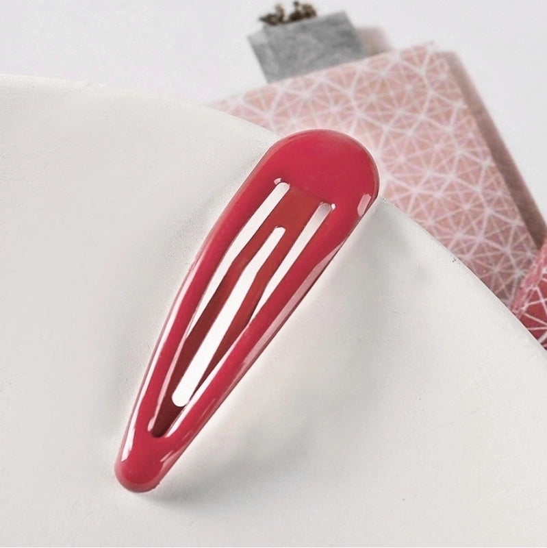 Minimalist Water Droplets Metal Stoving Varnish Hair Clip 1 Piece