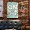 On Beach Time - Vintage Metal Signs - 20*30cm/30*40cm