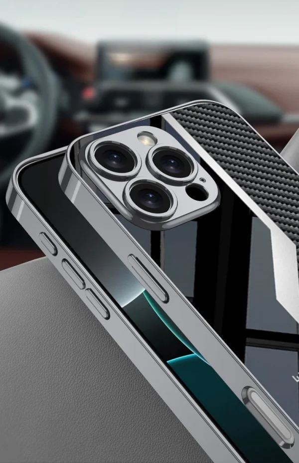 Electroplating Leather Apple Phone Case