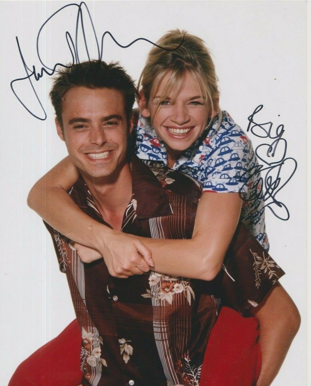 Zoe Ball / Jamie Theakston **HAND SIGNED** 10x8 Photo Poster painting ~ AUTOGRAPHED