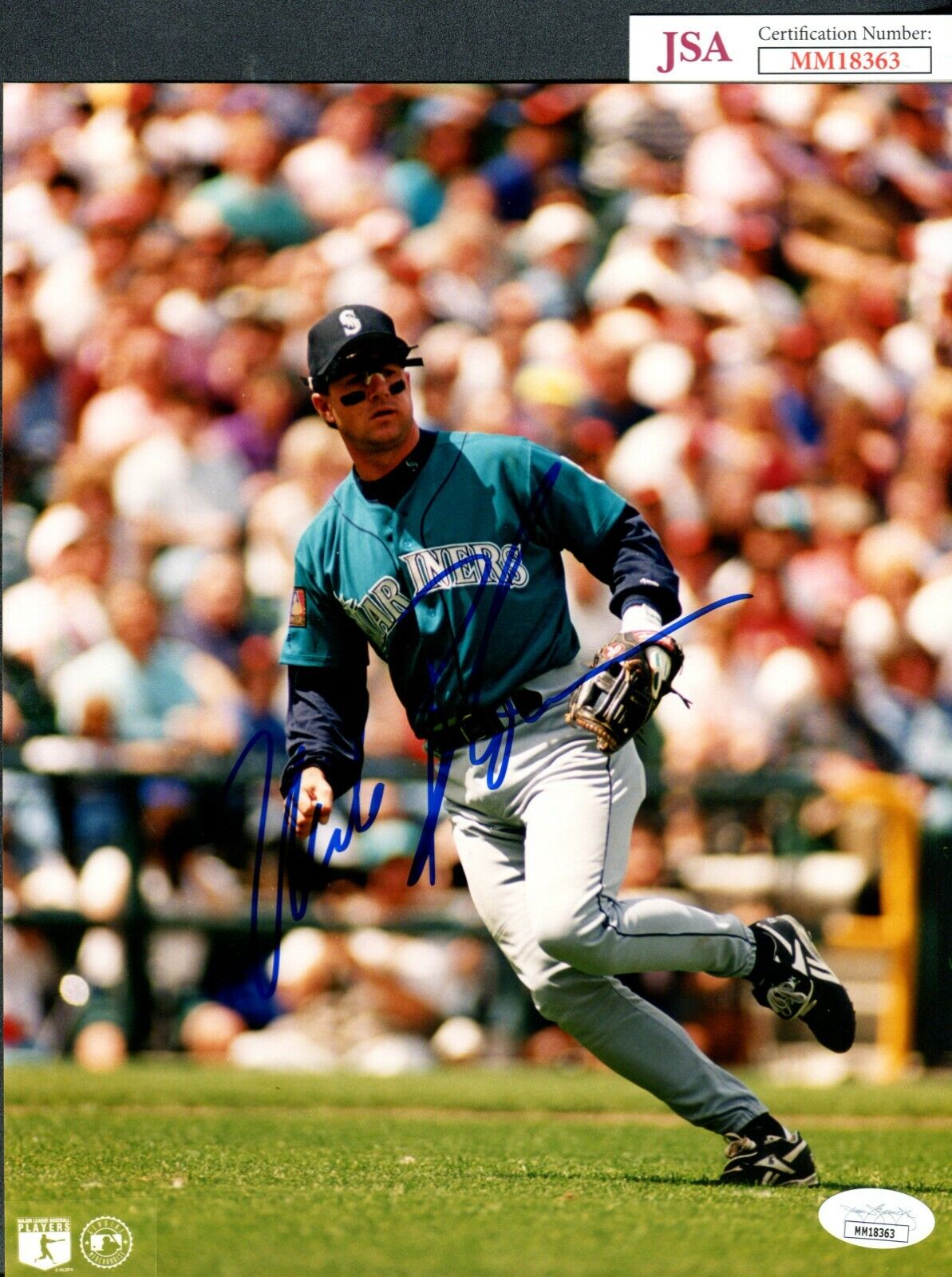 JSA Mike Blowers Autographed Signed AUTO 8x10 Photo Poster painting Seattle Mariners TRB 628