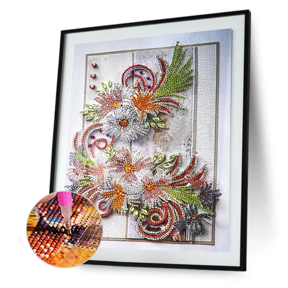 Diamond Painting - Special Shaped Drill - Flower(30*40cm)