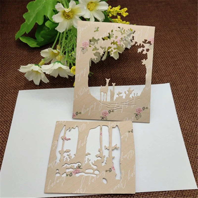 Christmas Deer Metal Die cutting Dies For DIY Scrapbooking Photo Album Decorative Embossing Folder Stencil Die Cut