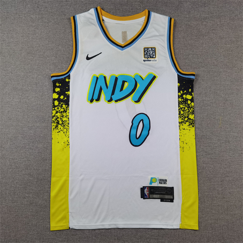 Unisex Indiana Pacers 2024/25 Embroidered Swingman Jersey City Edition 