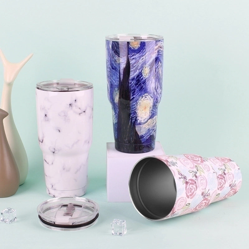 Casual Retro Cartoon Stainless Steel Water Bottles 1 Piece